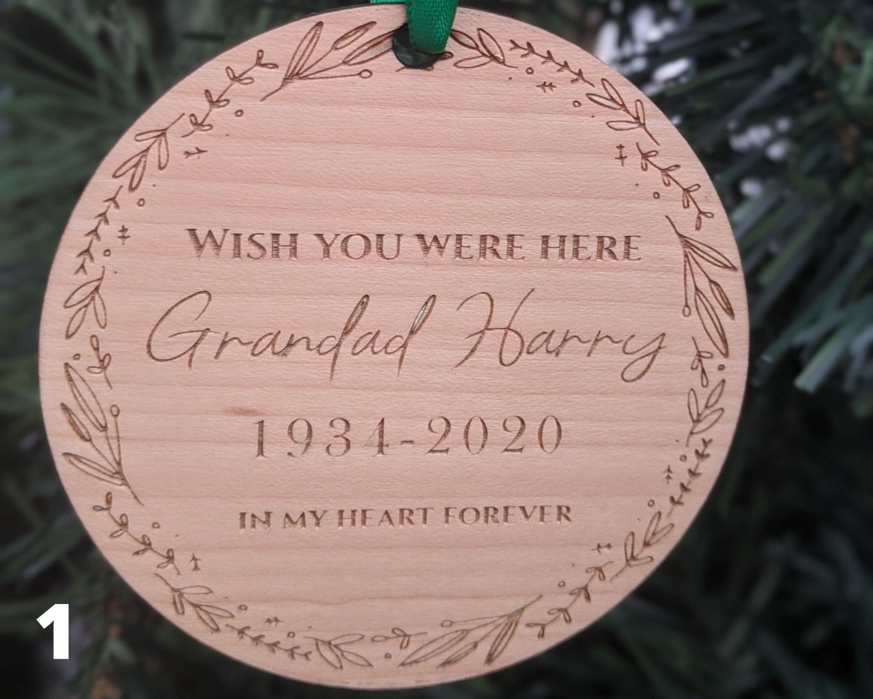 Memorial Ornament Memorial Gift Christmas Ornament 2021 Etsy