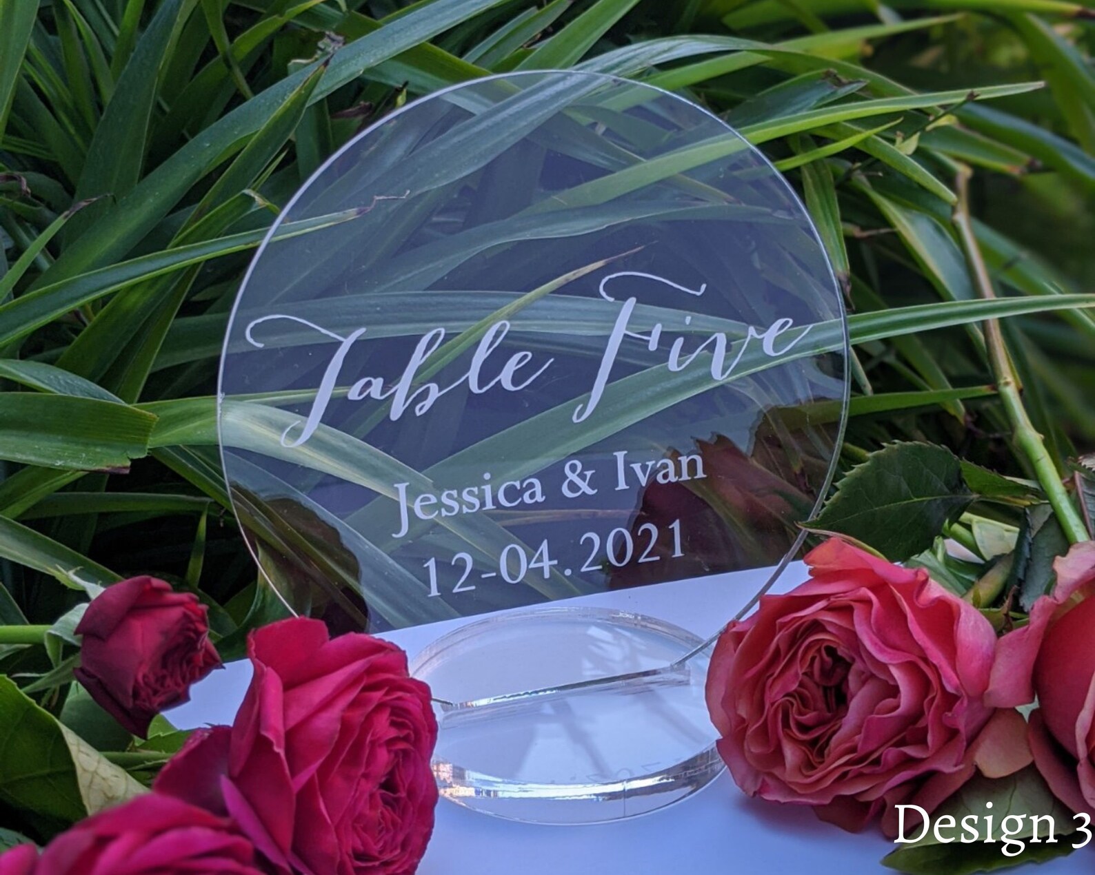 Acrylic Table Numbers With Stand Table Numbers Perspex Table Etsy
