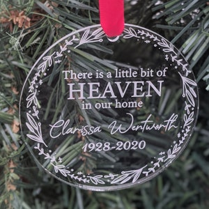 Memorial Ornament, Memorial Gift, Christmas Ornament 2023 Personalized, Memorial Bauble, Memorial Xmas Decoration, memorial Christmas gift