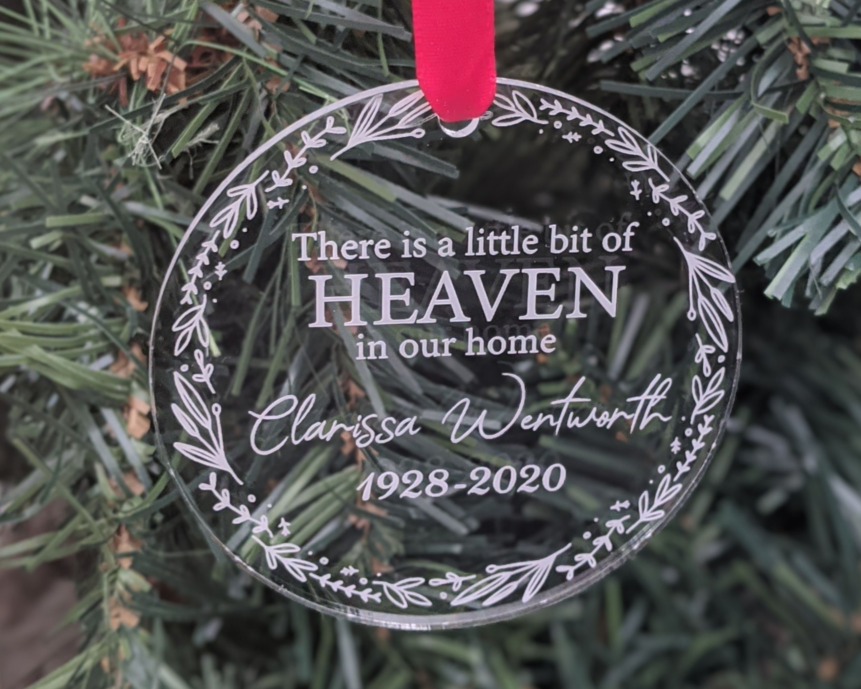 Memorial Ornament Memorial Gift Christmas Ornament 2021 Etsy