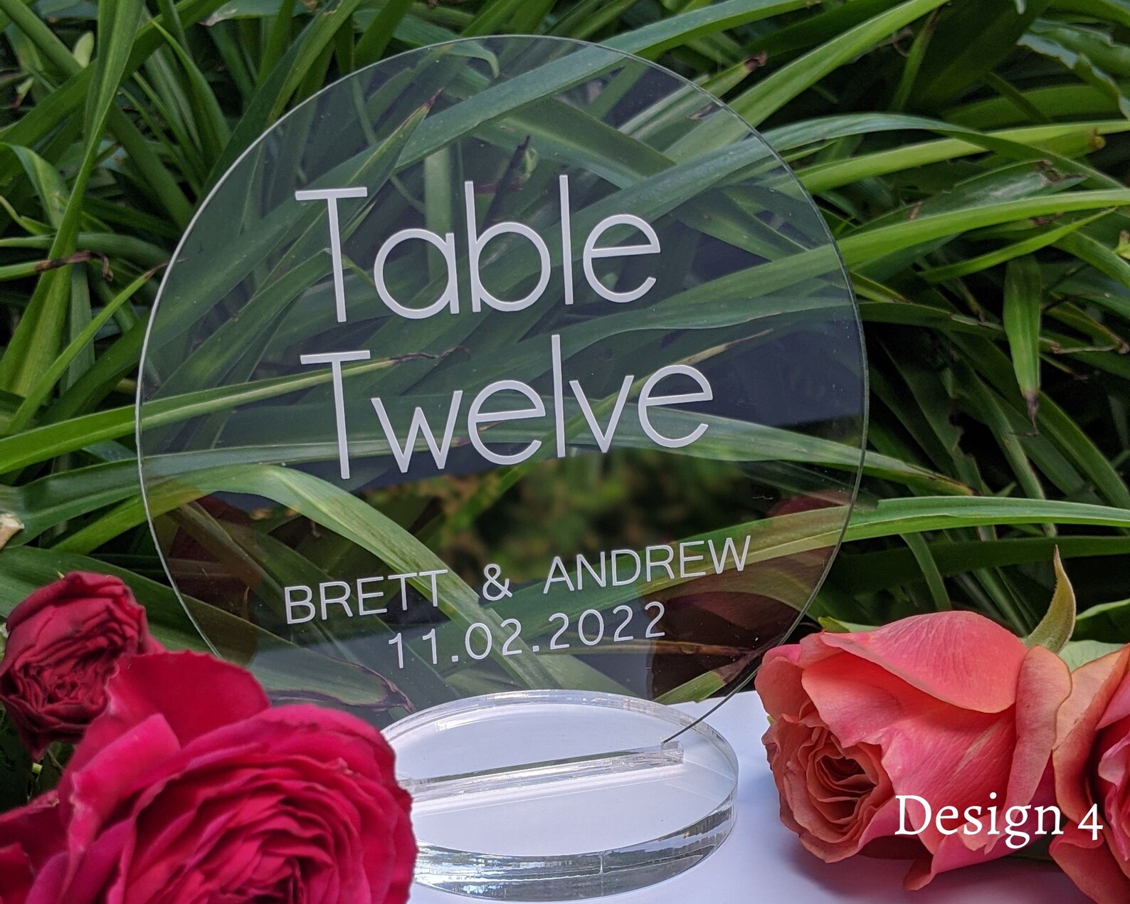 Acrylic Table Numbers With Stand Table Numbers Perspex Table Etsy