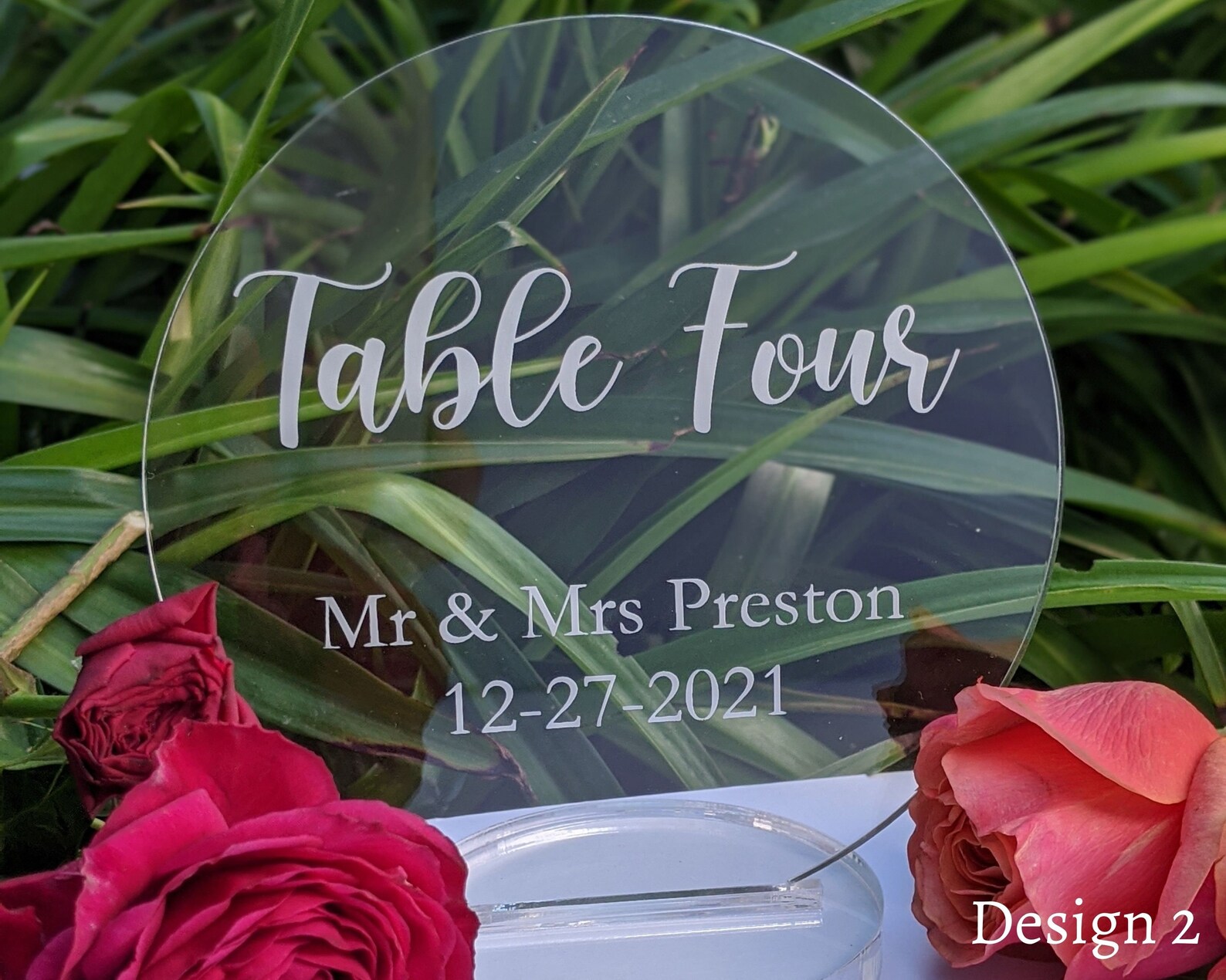 Acrylic Table Numbers With Stand Table Numbers Perspex Table Etsy