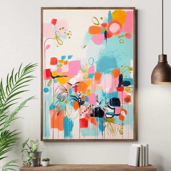 Hot Pink Teal Etsy