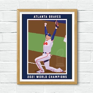 Freddie Freeman Braves World Series Champs Poster Digital Print