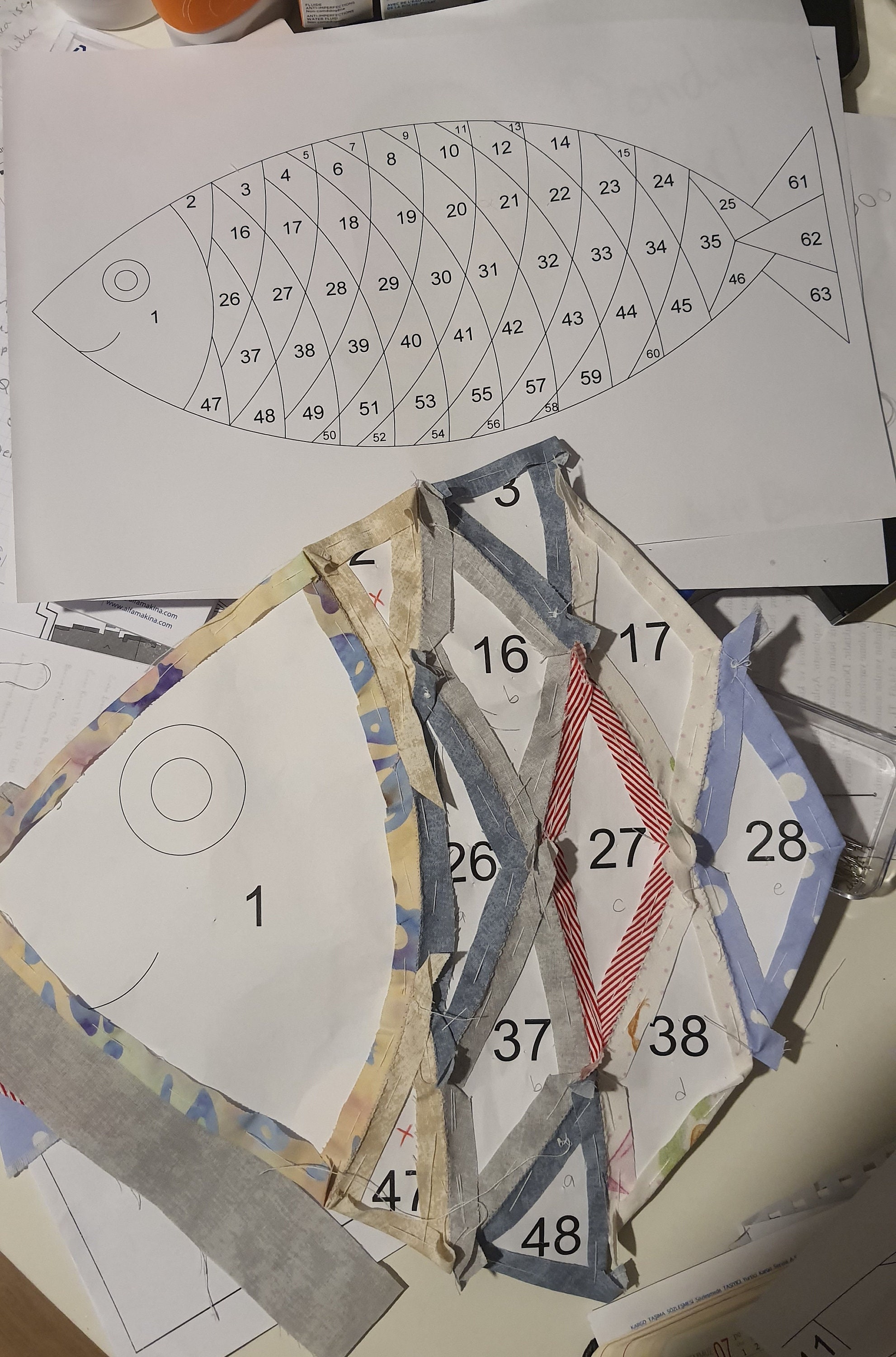 Fish Quilt Pdf Pattern - Etsy