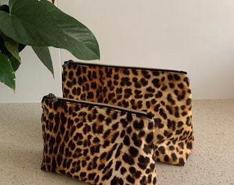 Leopard Animal print Cosmetic pouch/travel pouch/toiletry bag