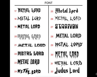 Metal Lord Font