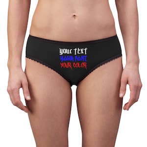 Slip pour femme inspiré du logo d&#39;un groupe de métal (AOP)