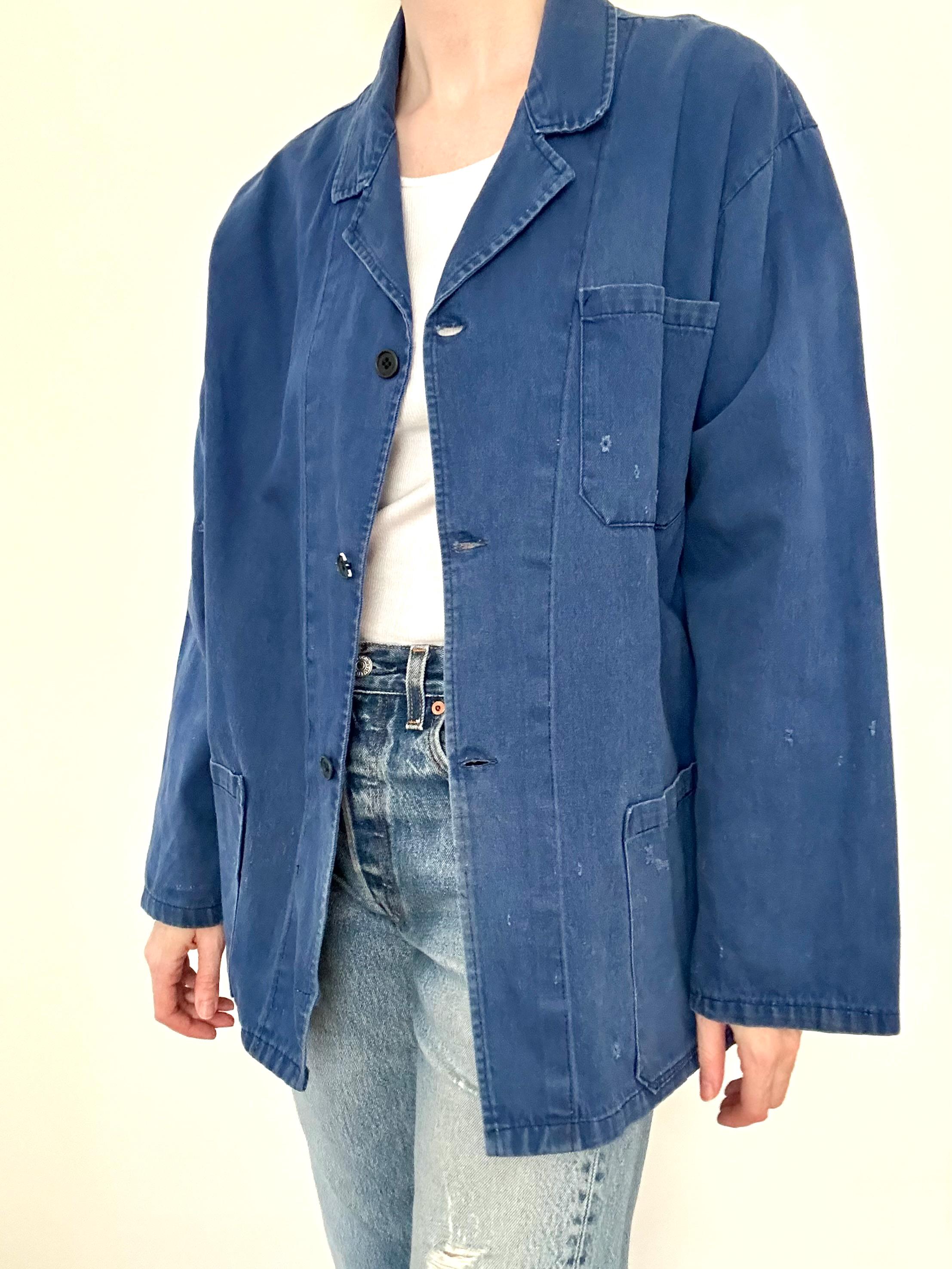 ジャケット・アウター 50s 60s Unknown French Work Jacket Vintage French Work Jacket L Men France Workwear Coat