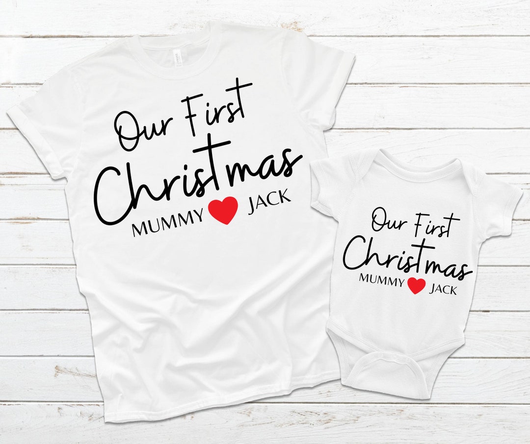 Matching Christmas Outfits First Christmas Day Gift Dad and Etsy UK