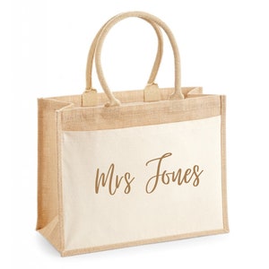 Personalised Jute Teacher Tote Bag, End of Term Gift bild 5