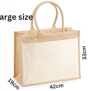 Personalised Jute Teacher Tote Bag, End of Term Gift bild 8