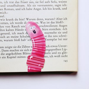 Magnetic Earthworm Bookmark, Earthworm Lesezeichen, Funny Bookmark, Magnetisches Lesezeichen, Bookworm Bookmark