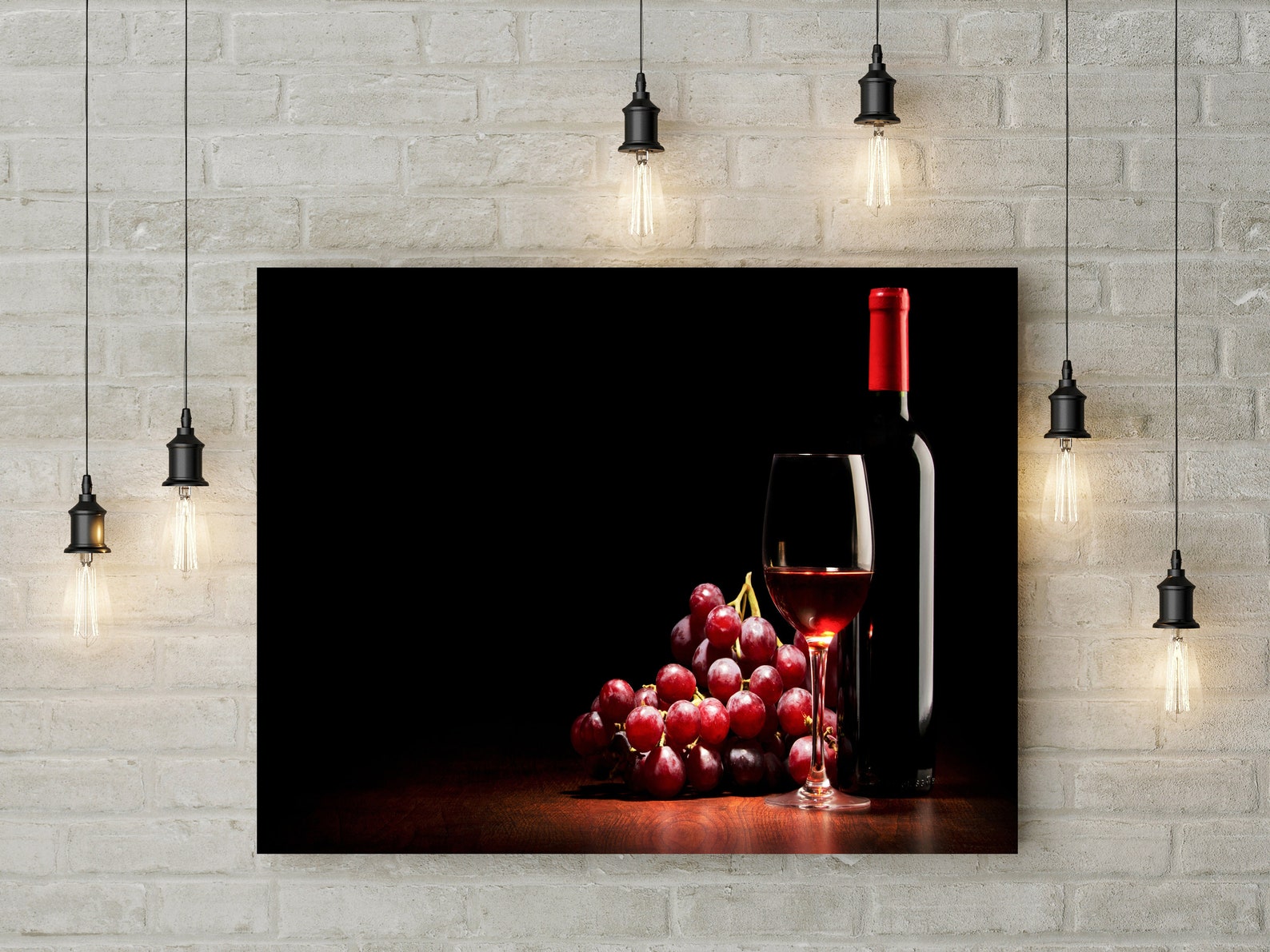 Red Wine Canvas In The UK Wall Art Decor Picture Print Gift Etsy