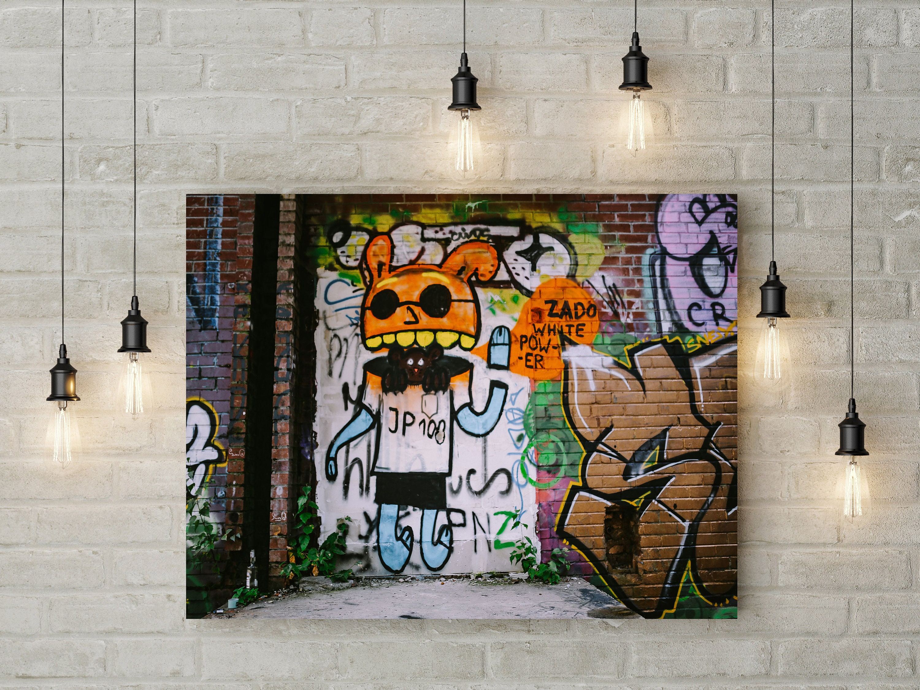 Graffiti Street Art Canvas In The UK Urban Print Gift Him Her Etsy