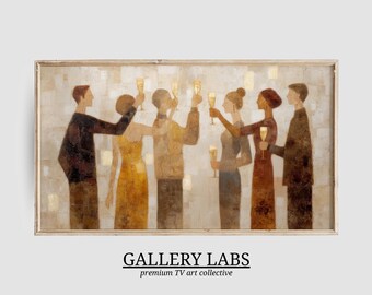 NYE Party TV Art • Cheers Celebration Screensaver (Digital Download)