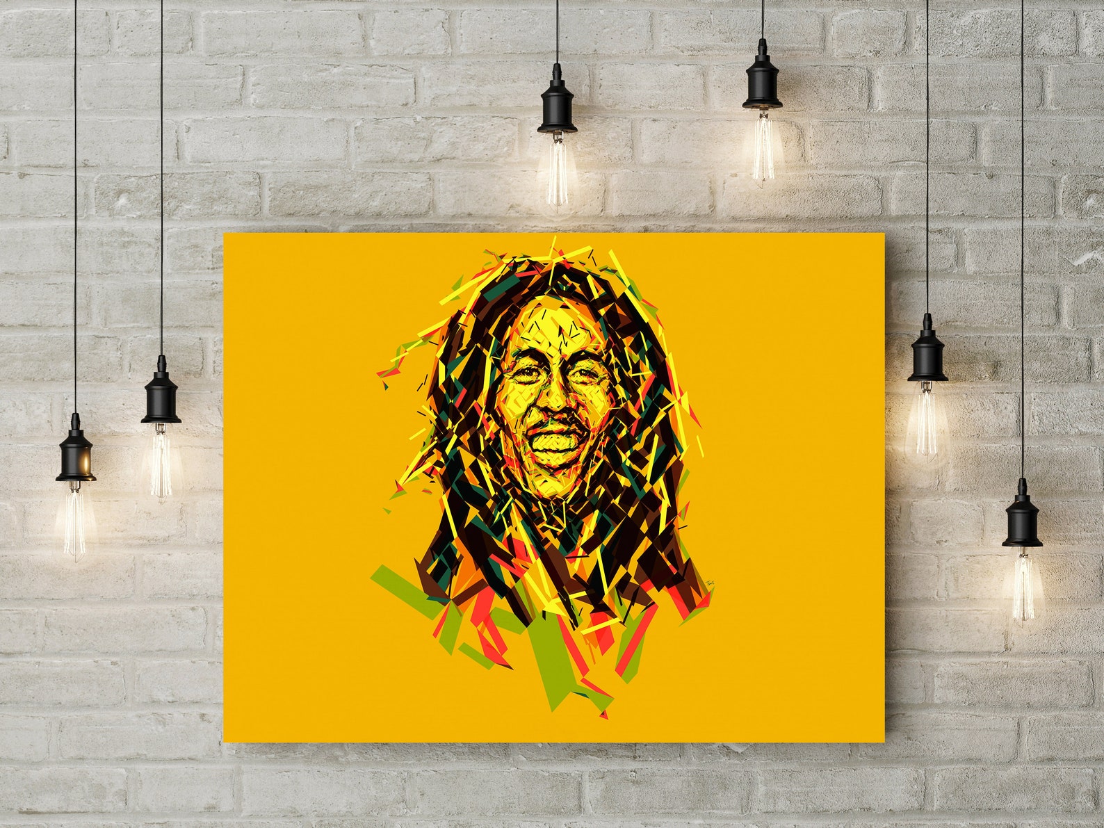 Bob Marley Abstract Canvas UK Wall Art Decor Picture Print - Etsy
