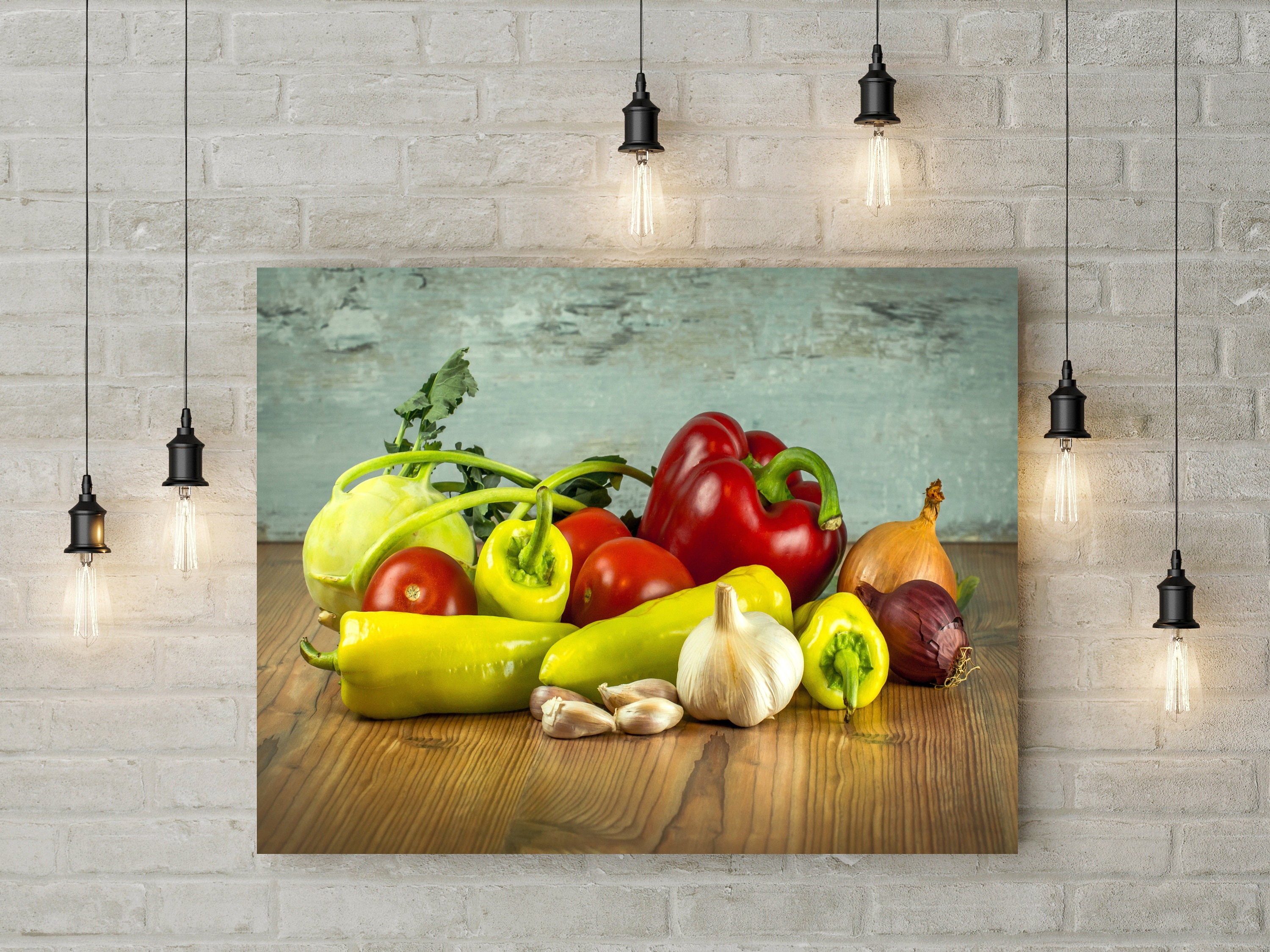 Vegetables Canvas in the UK Wall Art Decor Picture Print Etsy UK