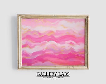 Abstract Pink & Gold Wall Art • Trendy Room Decor (Digital Download)