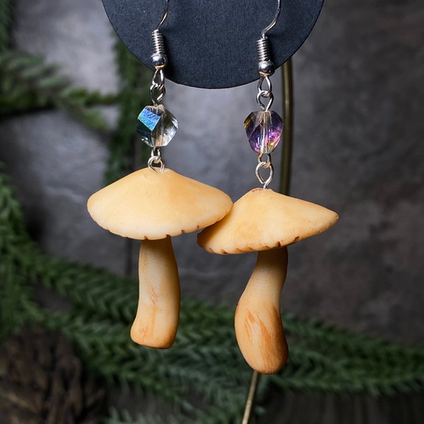 Glowing Mushroom Earrings - Trixi’s Twisted Wands