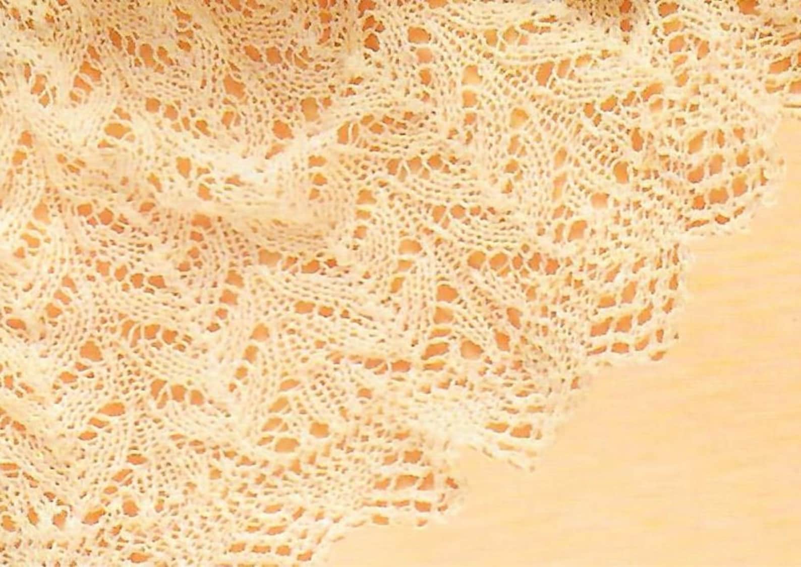 PRINTOUT Easy Knitting Pattern Baby Blanket Beautiful Vintage Lace