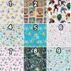 Cartoon and Sitcom Scrub caps satin lining, ponytail, euro, high bun, bouffant, men’s surgical tie back, women’s medical hat, dental cap imagem 3