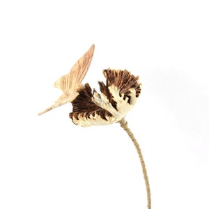 Houten bloem met vlinder, tuindecoratie, tuincadeau, vlinderdecoratie, tuinman, parasietenhout, houtsnijwerk, Thanksgiving, Valentijnsdag