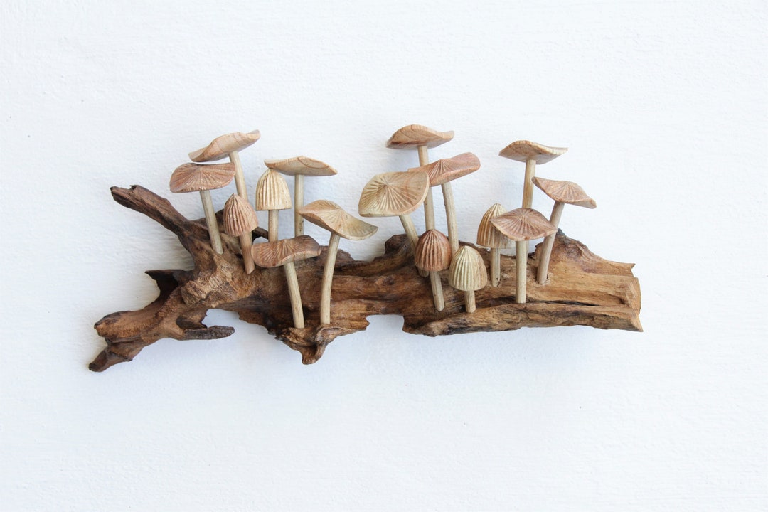 Wooden Mushroom Wall Art, Mushroom Wall Decor, Vintage Wall Decor, Handmade Home Decor, Garden Decor, Art, Birthday Gift, Wedding Decor