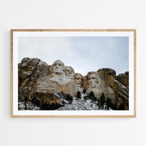 Mount Rushmore Print, South Dakota Photography, Travel Wall Art, Unframed Picture