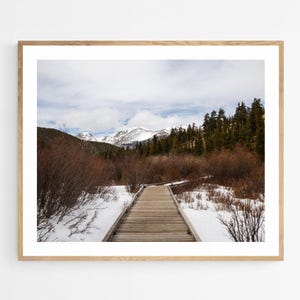 Colorado Mountain Photography, Landscape Wall Art, Rocky Mountain National Park Print, Unframed Picture