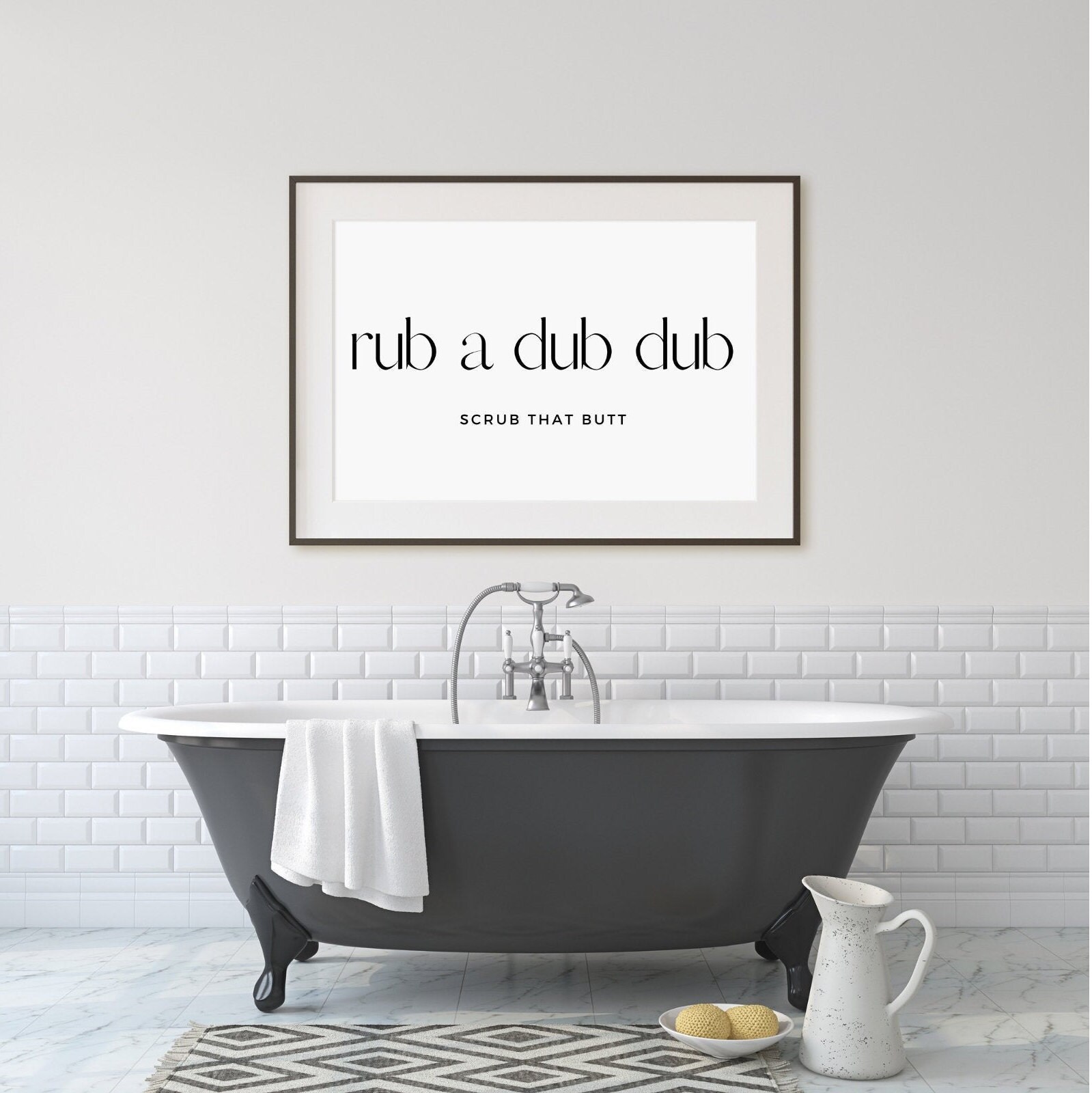 FUNNY BATHROOM Wall Art Funny Bathroom Print Bathroom Art | Etsy
