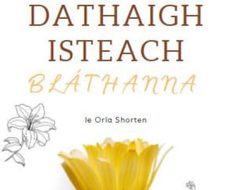 Dathaigh Isteach Blathanna. Floral colouring book in Gaeilge