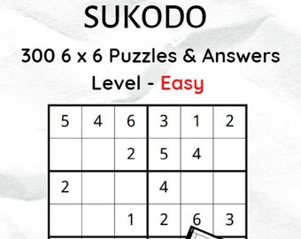 sudoku 6x6 etsy