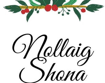 Nollaig Shona poster Irish poster