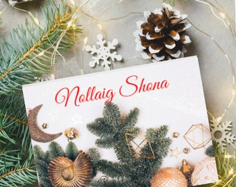 Nollaig Shona Printable Chirstmas Card as Gaeilge