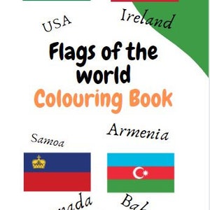 Flag of the World Colouring Book - English version
