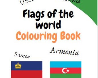 Flag of the World Colouring Book - English version