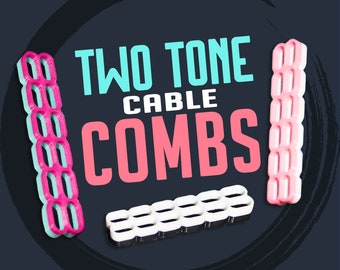 Two Toned Cable Combs