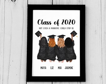 Biglietto di laurea personalizzato, Stampa di laurea, Classe del 2023, Regalo di laurea, Ricordo, Migliori amici