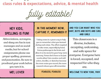 Swift Suggestions - Classroom Posters