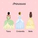 Disney Princess Print // Disney Art // Disney Custom Portrait // Disney ...