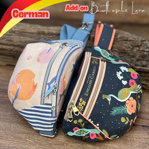 TILLÄGG till Lana magväska!! Lana magväska måste köpas separat!! PDF-sömnadsmönster på tyska, Unikati Bag Design