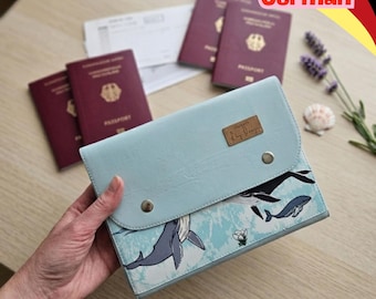 Karli Travel - 旅行書類ケース - PDF型紙 A4 ドイツ語 - 裁縫初心者向け