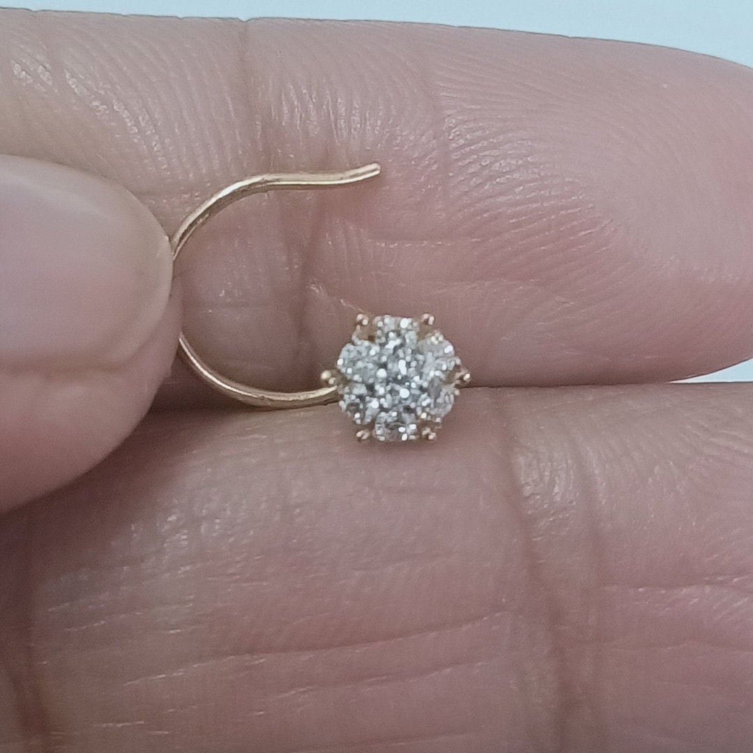 7 Pieces Round Natural Diamond Nose Pin 14K White Gold Nose Pin Anniversary Gift Nakshatra Nose Pin Real Diamond Nose Pin Gift for Mom Etsy