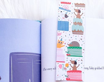 Birthday Goodies, Birthday Gifts, Birthday Bookmarks, Favor Kids Gift Ideas, Bookmarks for Kids, Book accessories, Kids Book Gifts