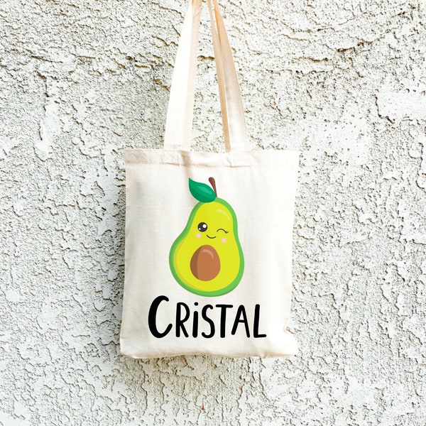 Avocado Tote Bag, Gift Bag for Kids, Avocado Accessories, Avocado Birthday Favor Bag, Gift Ideas