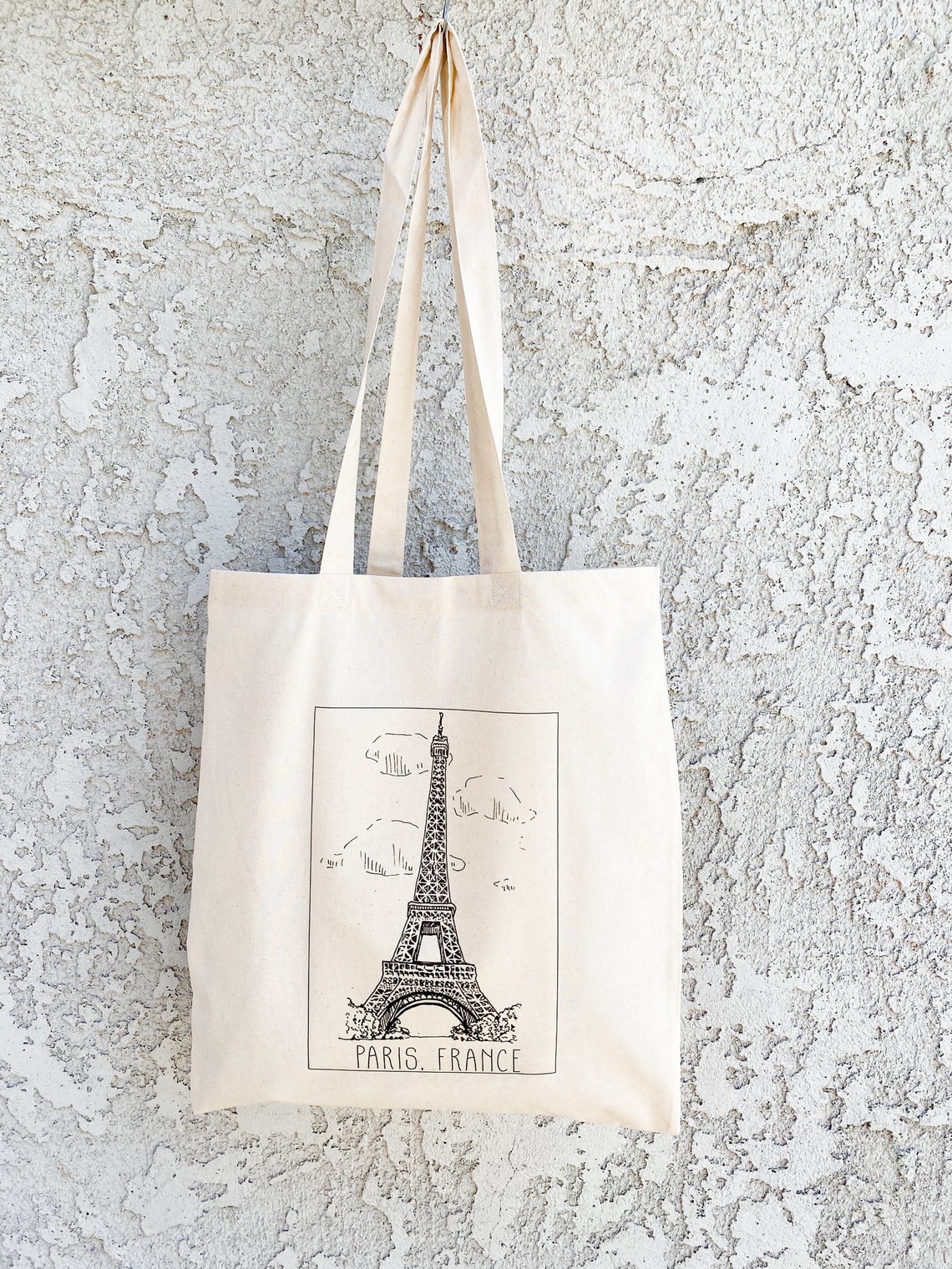 Eiffel Tower Tote Bag/ Paris Tote Bag/ Paris Gift/ Paris Etsy