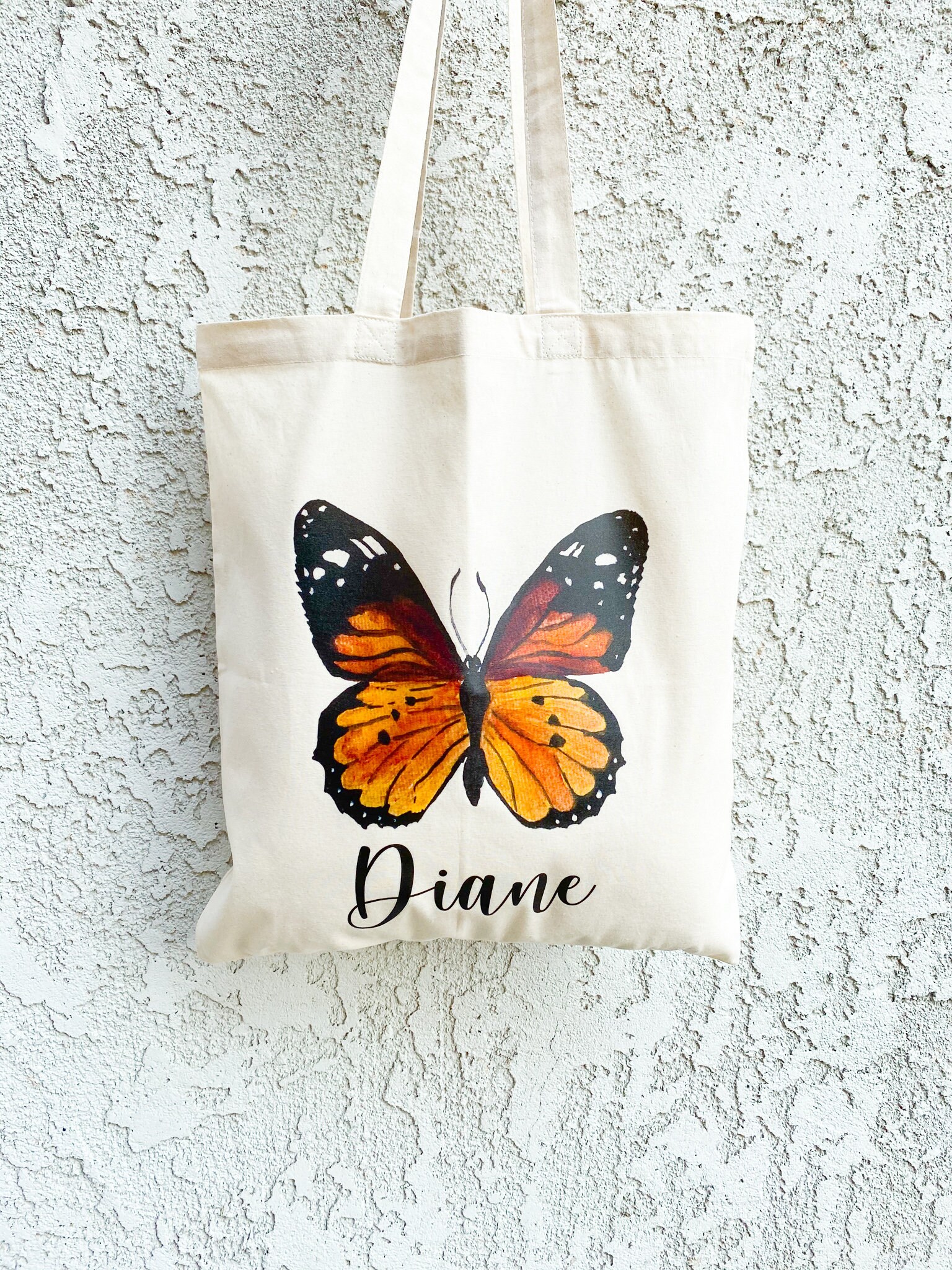 Butterfly Tote Bag Customized Butterfly Tote Butterfly - Etsy