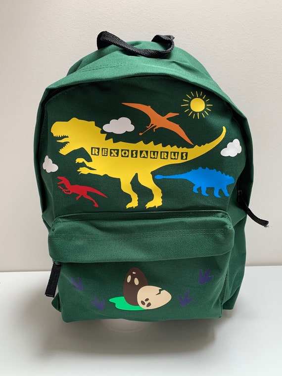 personalised dinosaur backpack
