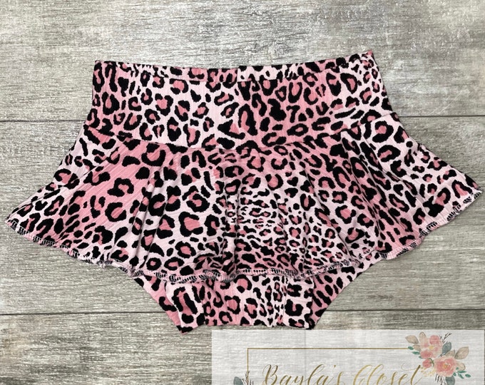 Pink Leopard Skirted Bummies